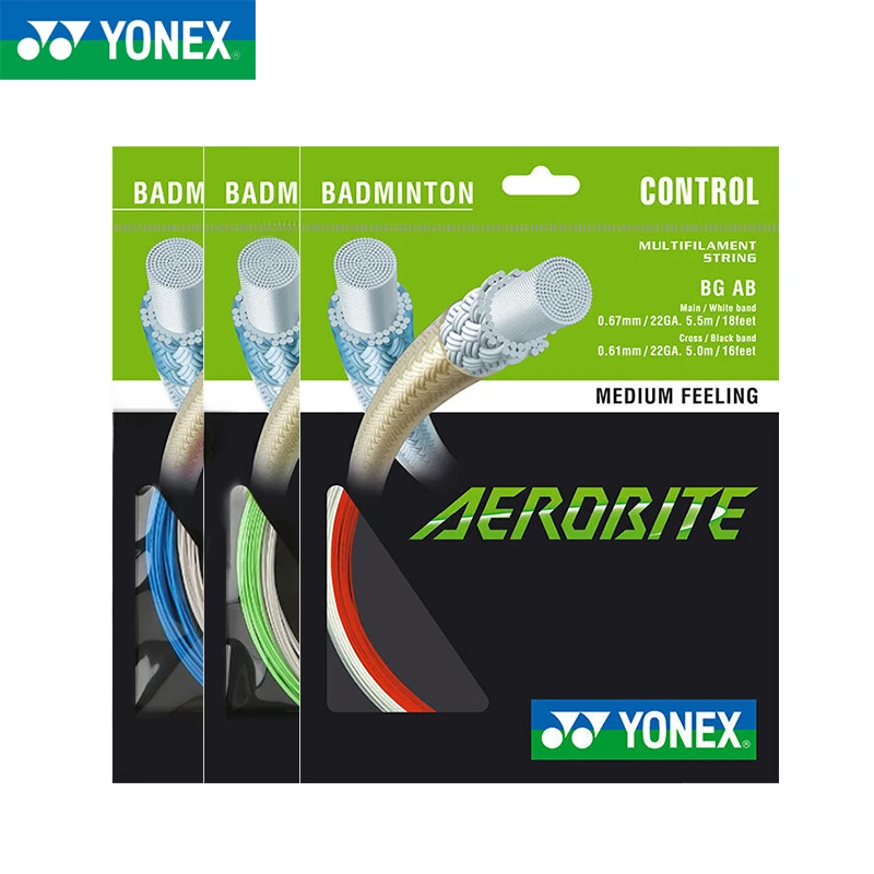 YONEX/尤尼克斯羽毛球拍线yy日本进口控制型高弹耐打子母羽线BGAB