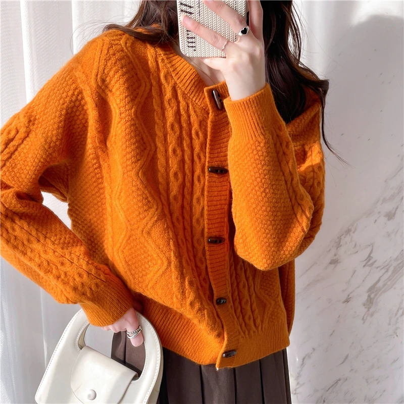 5012气质百搭毛衣针织套头女新款外搭洋气小个子上衣针织