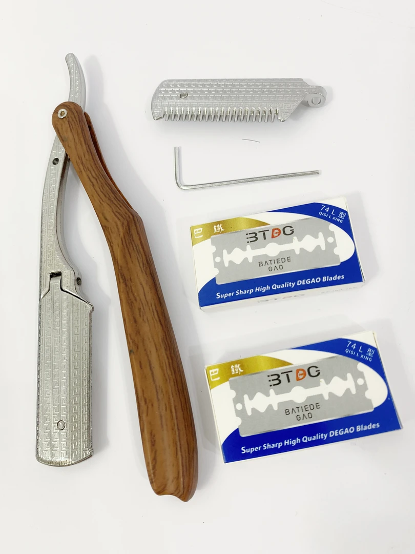 （安全刮刀） 防刮伤专业修面刀刮脸刀换刀片式剃须刮胡刀剃须刀