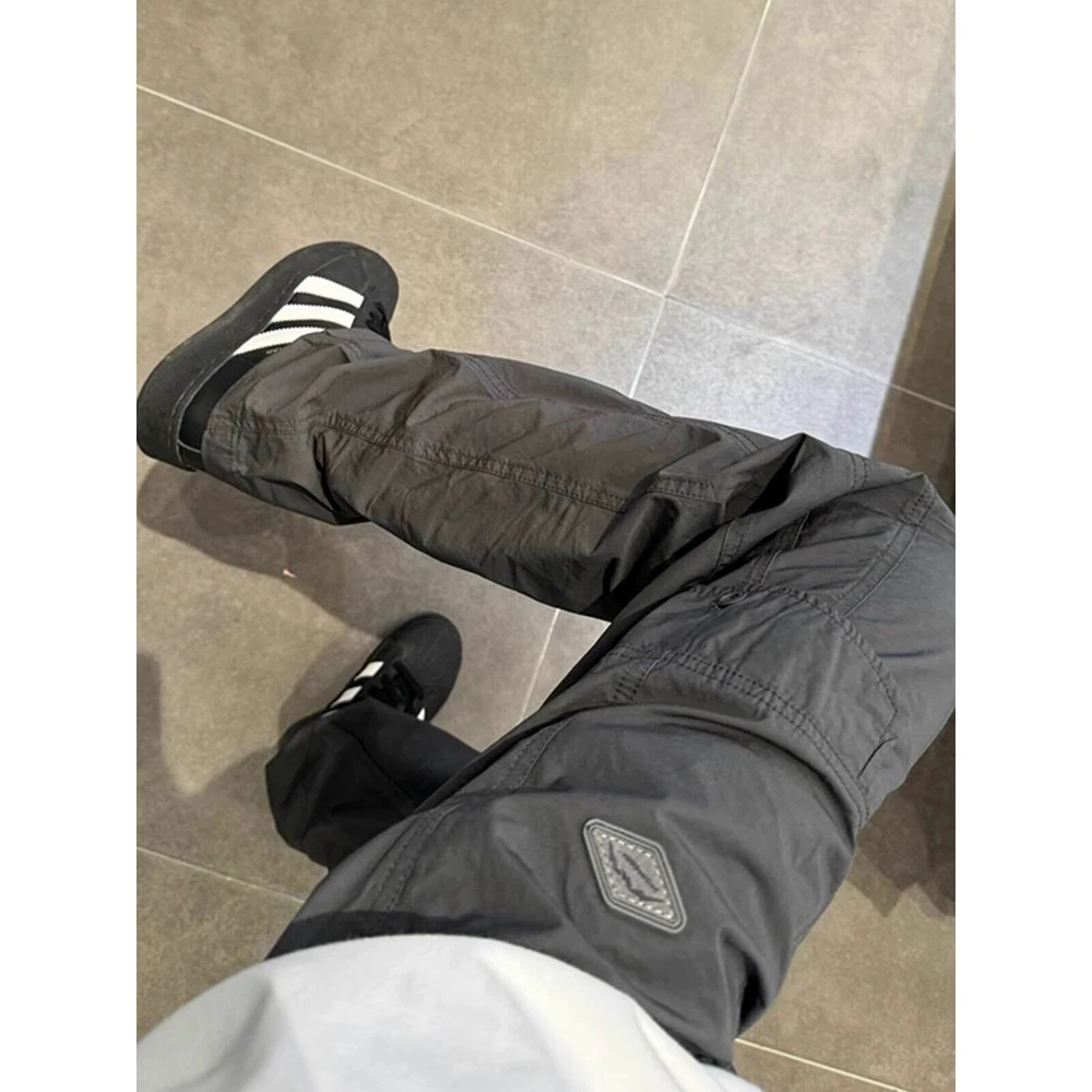 美式复古软壳休闲裤男防水防风山系机能裤子慵懒风vintage登山裤