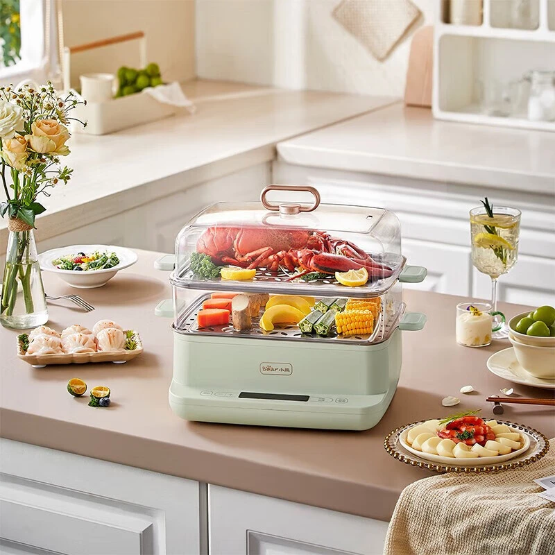 【样品】小熊电蒸锅电煮锅多功能锅9L大容量双层DZG-C90G3