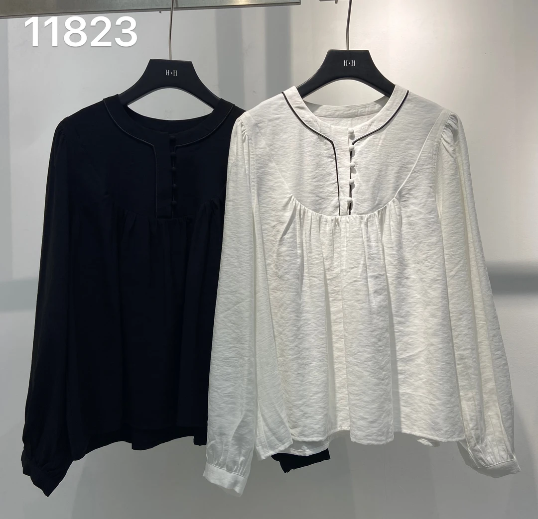 有货HH#11823秋季福利高品质娃娃款衬衫