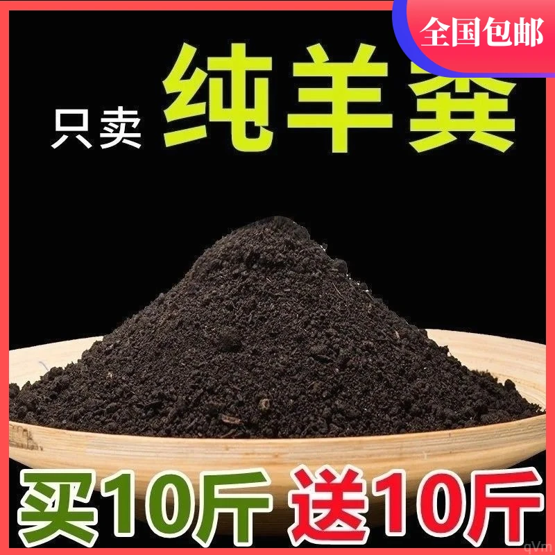 草果专用肥料发酵纯羊粪种菜家用农家肥蔬菜绿植养花专用羊粪肥