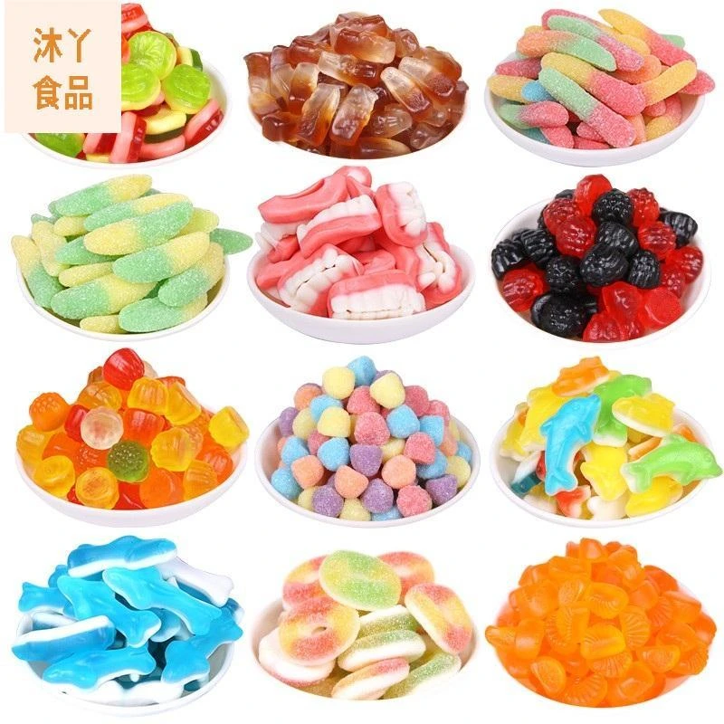 樱美思正品橡皮软糖混合果汁口味酸甜网红追剧糖果