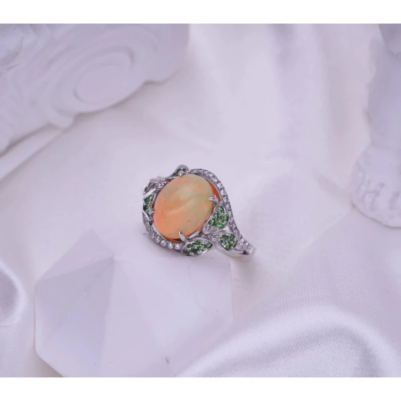 欧泊戒指-0.251ct-d0.248ct