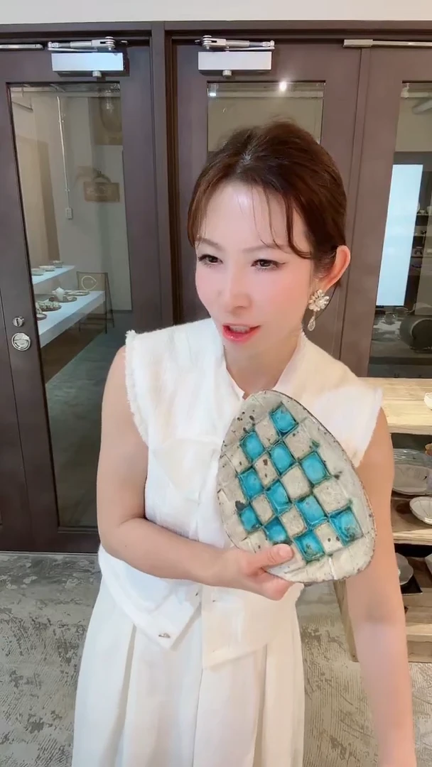 【闪购商品】盘【预售】三角格盘*1个斑驳特色)