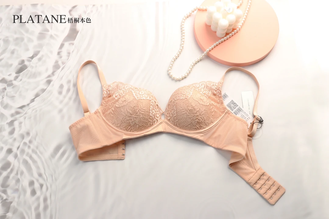 梧桐本色WN22203娉婷性感蕾丝小胸AB杯中厚聚拢无钢圈女文胸