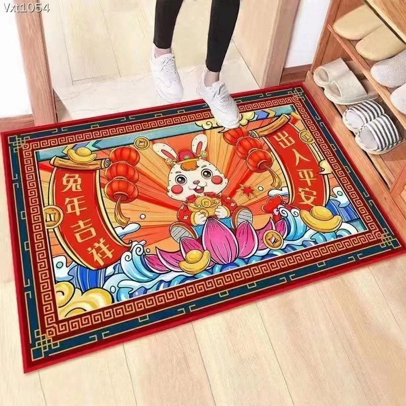 龙年新款地垫拍一发二 尺寸40×60 图案随机
