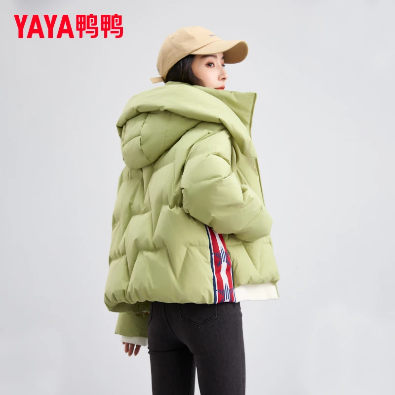 YAYA/鸭鸭新款冬季羽绒服女短款时尚外套保暖百搭女士YE3B607522H