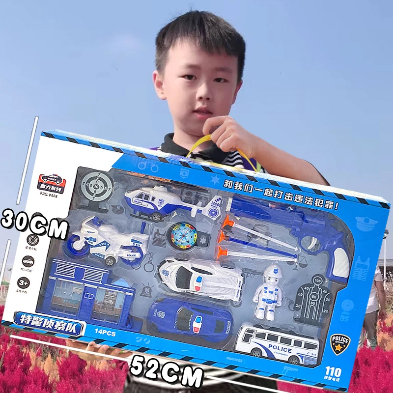 可动小孩系列回力警车工程车军事适用玩具玩具飞机3--6岁可动系列