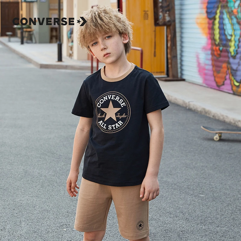 Converse匡威童装男女童纯棉短袖套装C094、C095