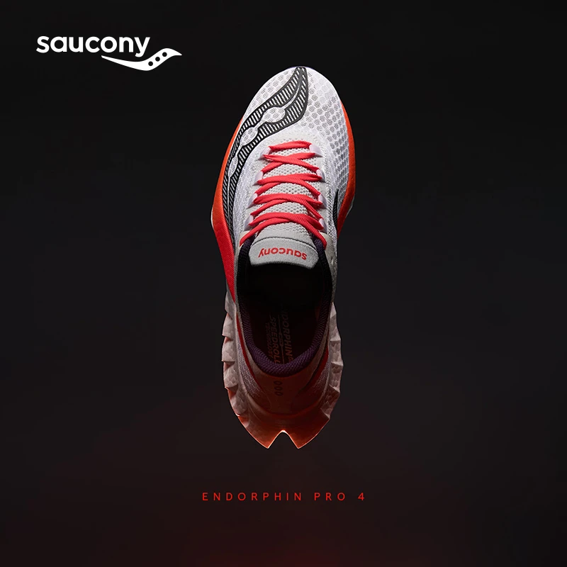 Saucony/索康尼【碳板竞速】ENDORPHINPRO4啡鹏4陆地速鲨运动跑鞋