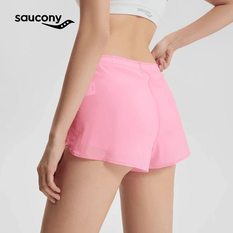 Saucony/索康尼正品女子专业竞速跑步运动健身短裤轻量无感可收纳