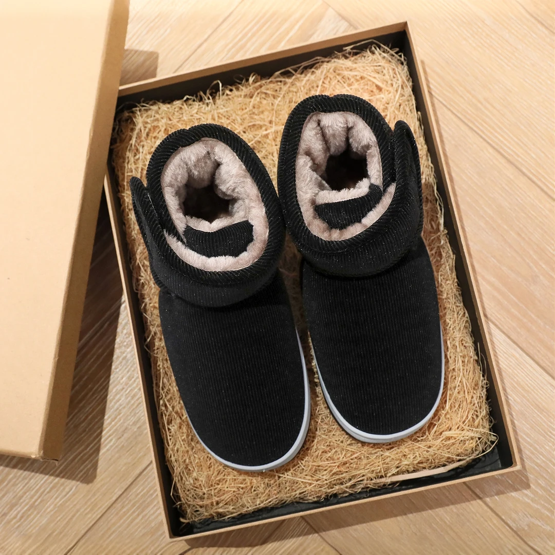 【手工保暖棉鞋】加绒加厚防滑棉拖鞋包跟厚底情侣款家居鞋毛绒女鞋