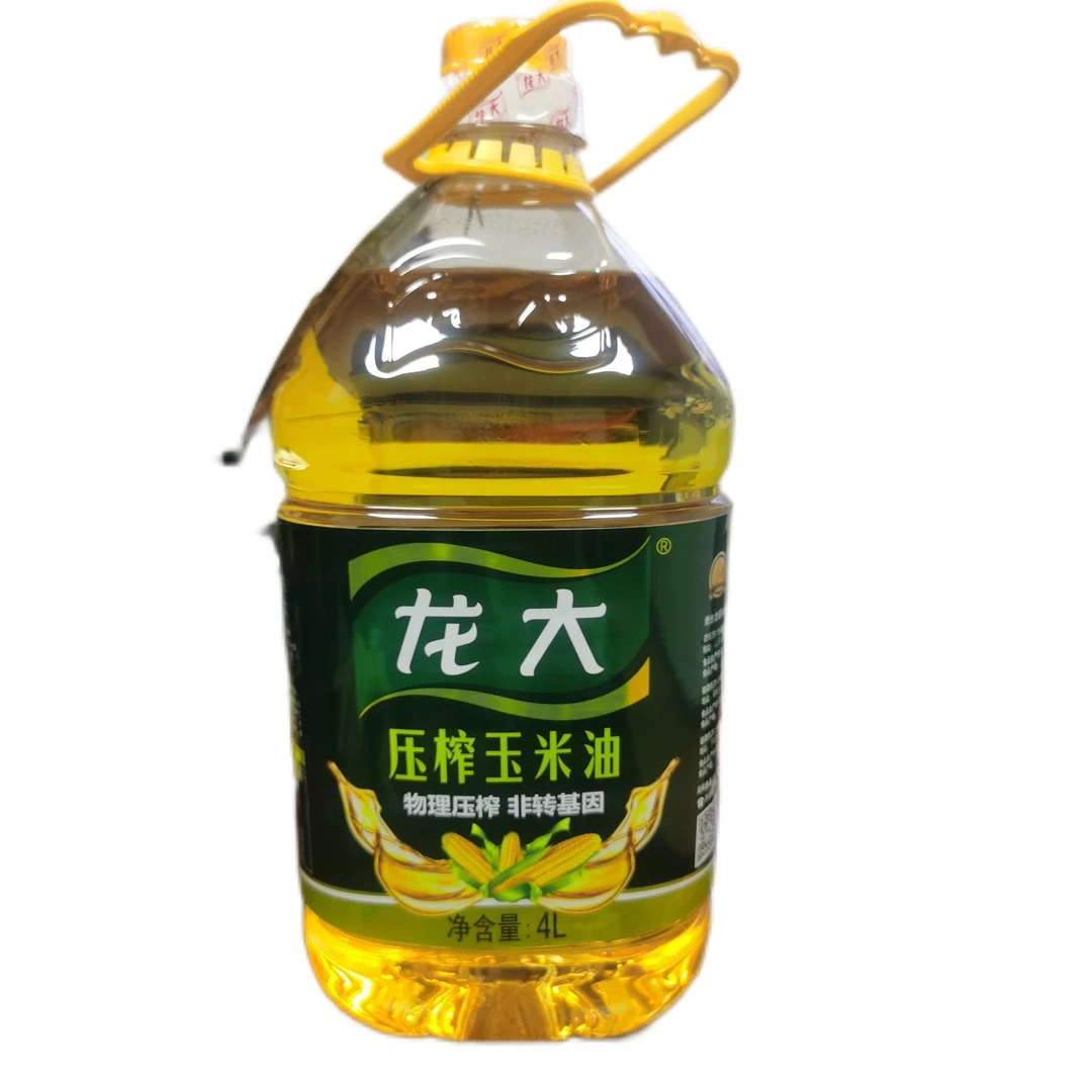 龙大物理压榨非转基因玉零添加米油4L桶装家用食用油新鲜优选营养