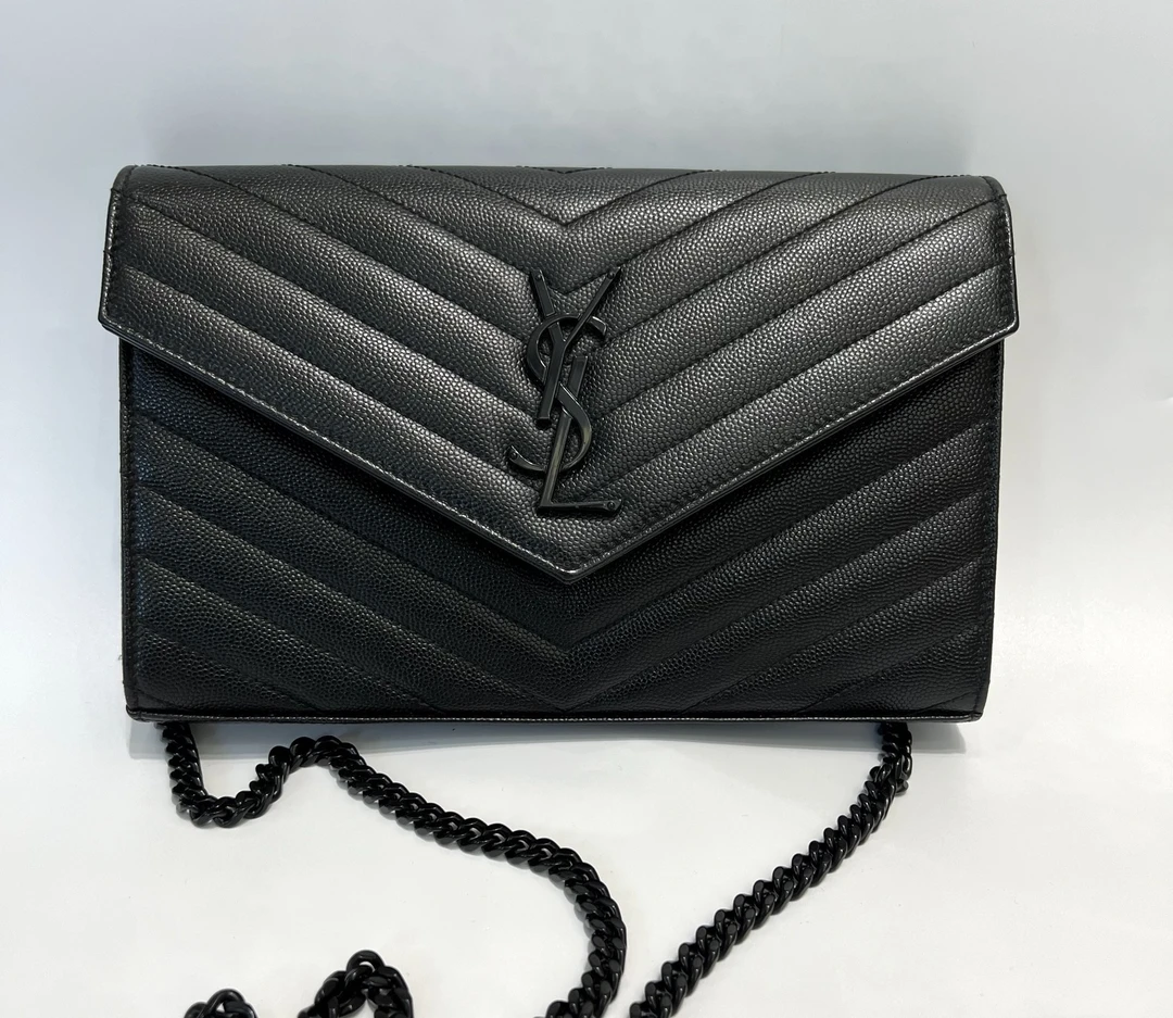 95新 YSL/圣罗兰 老六二奢/YSL信封单肩包
