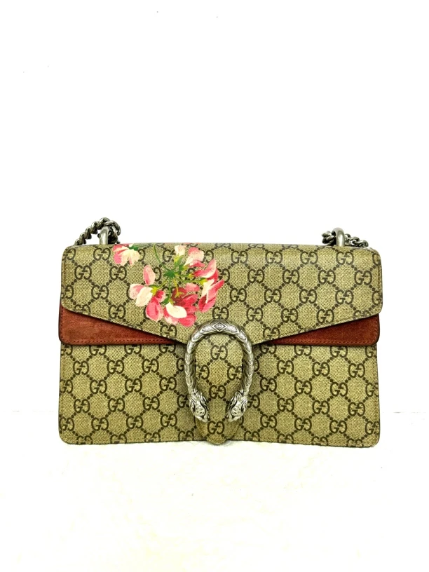 95新 GUCCI/古驰 老六二奢/古驰花卉酒神中号