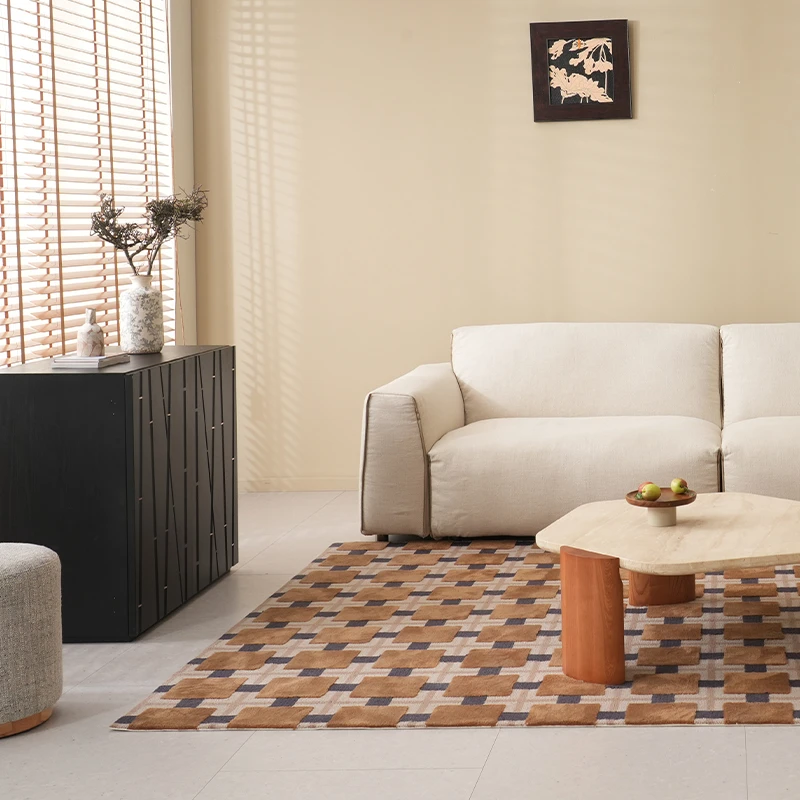 支吾昆仑棉麻沙发法式极简客厅懒人直排