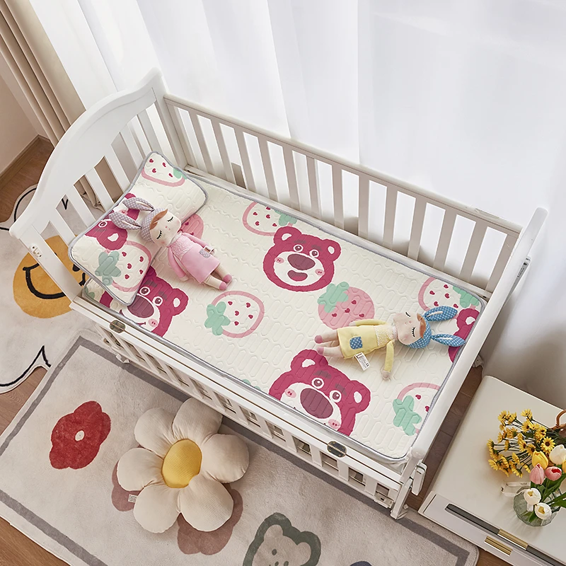 A类迪士尼乳胶凉席防滑夏季冰丝夏被席子儿童宿舍床单双人清凉