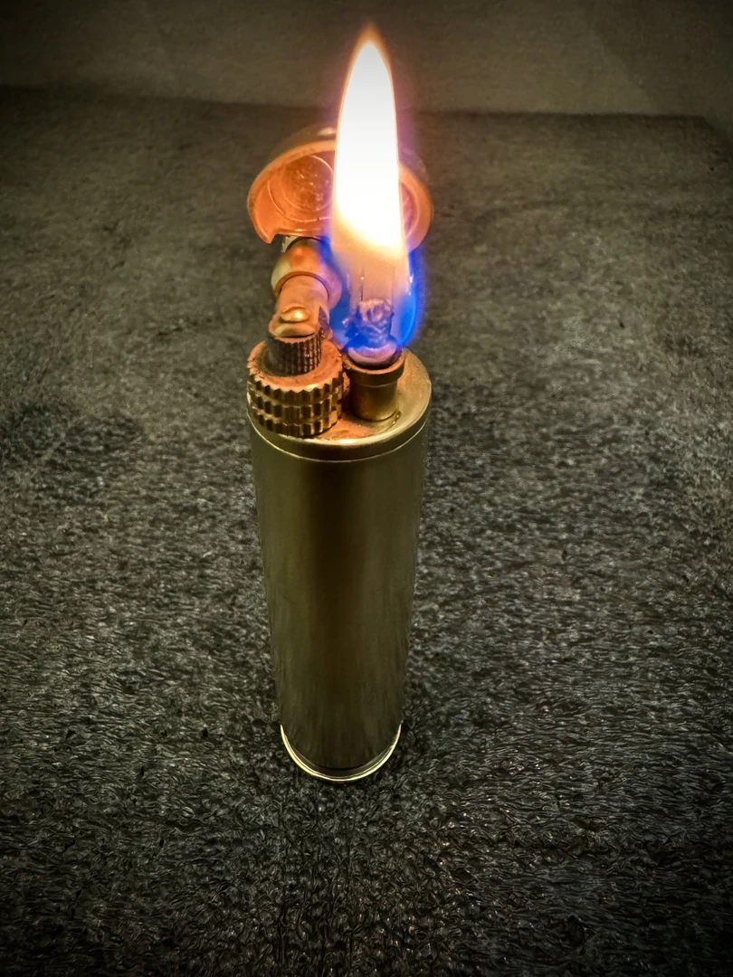 （翻盖款12.7弹壳）巴雷特打火机手工迷你户外怀旧老式便携创意个性