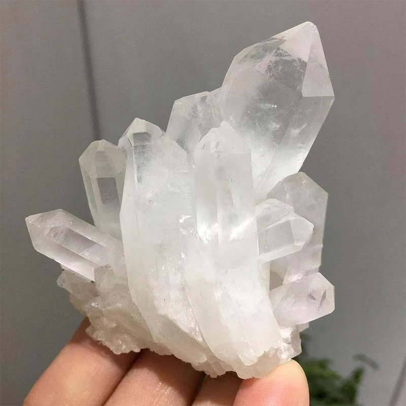 云南高山 天然家用原石 观景水晶花石头小摆件 掌中花   紫水晶石