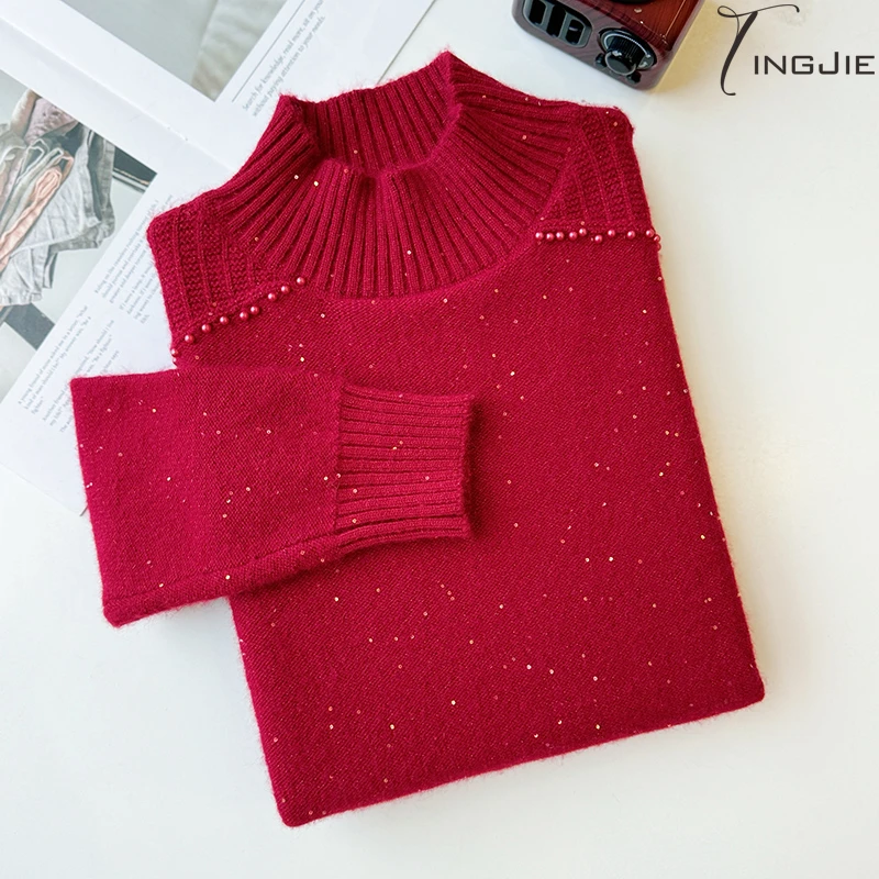 D004长袖上衣针织毛衣上衣女