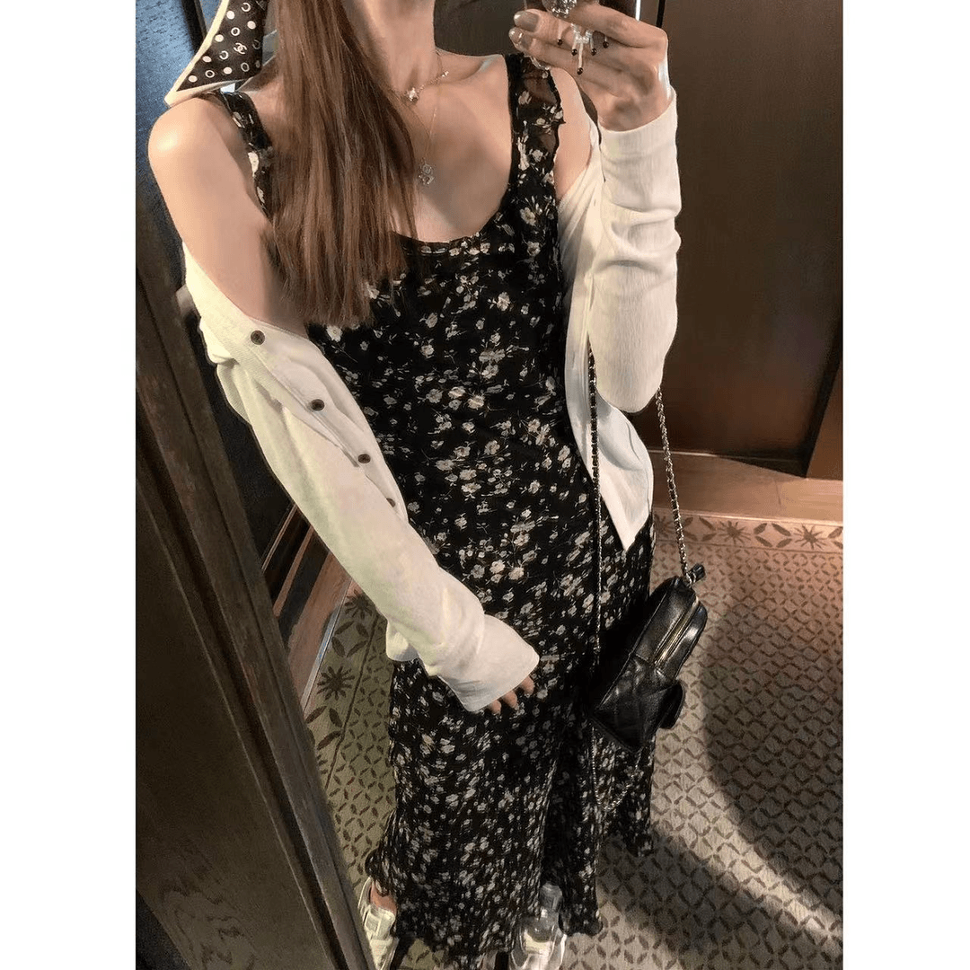 徐秋阳 玫瑰岛  百搭时尚休闲气质设计感显瘦 连衣裙10811