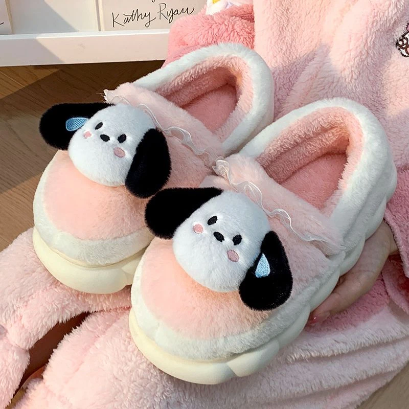清仓款棉鞋冬季软乎乎女士外穿家居棉拖鞋包头情侣居家厚底防滑