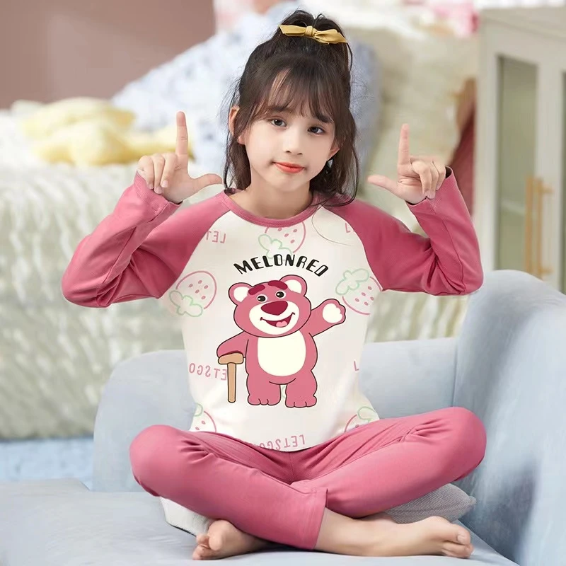 女童秋衣秋裤宝宝内衣儿童春秋大童女孩长袖小孩薄款保暖秋冬秋季