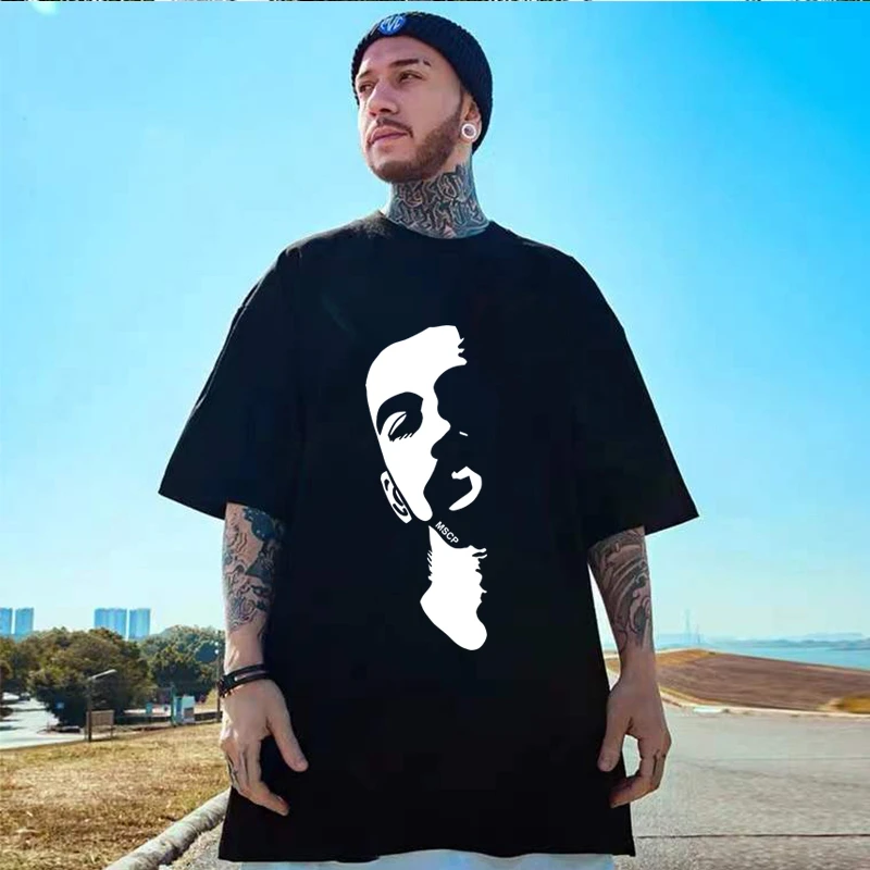 美式纯棉短袖t恤潮牌男女同款情侣装夏半袖上衣宽松大码微胖男生