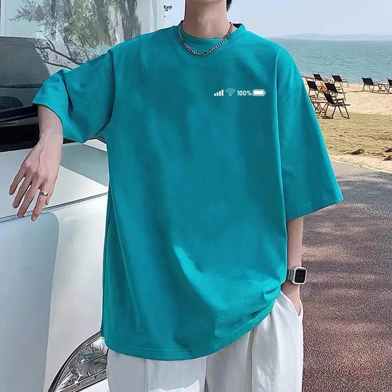 潮牌纯棉短袖t恤男女同款国风青年男生潮流半袖宽松大码上衣夏装