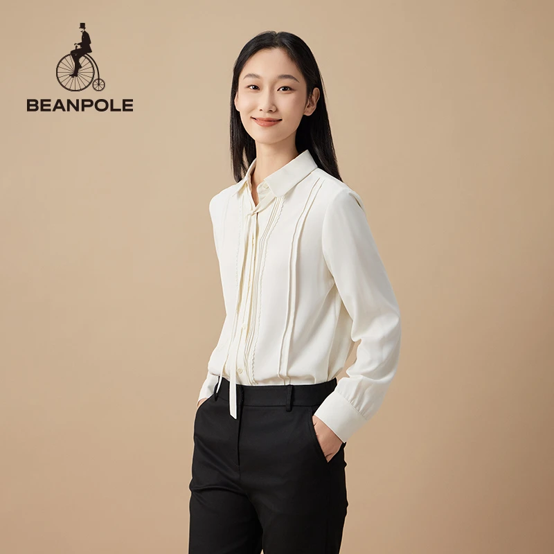 BEANPOLE滨波 秋冬新女士淑女可爱百搭通勤长袖衬衫BF3764Z11