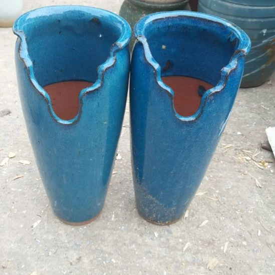 红陶13/31瑕疵两个盆