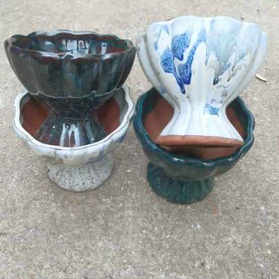 红陶20CM以下13/12瑕疵颜色随机四个