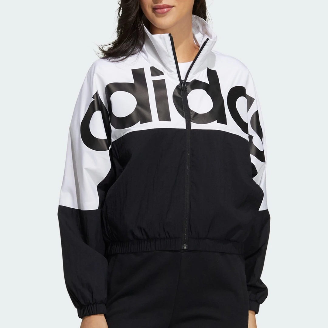 Adidas阿迪达斯正品2024年新款女款拉链休闲运动夹克外套
