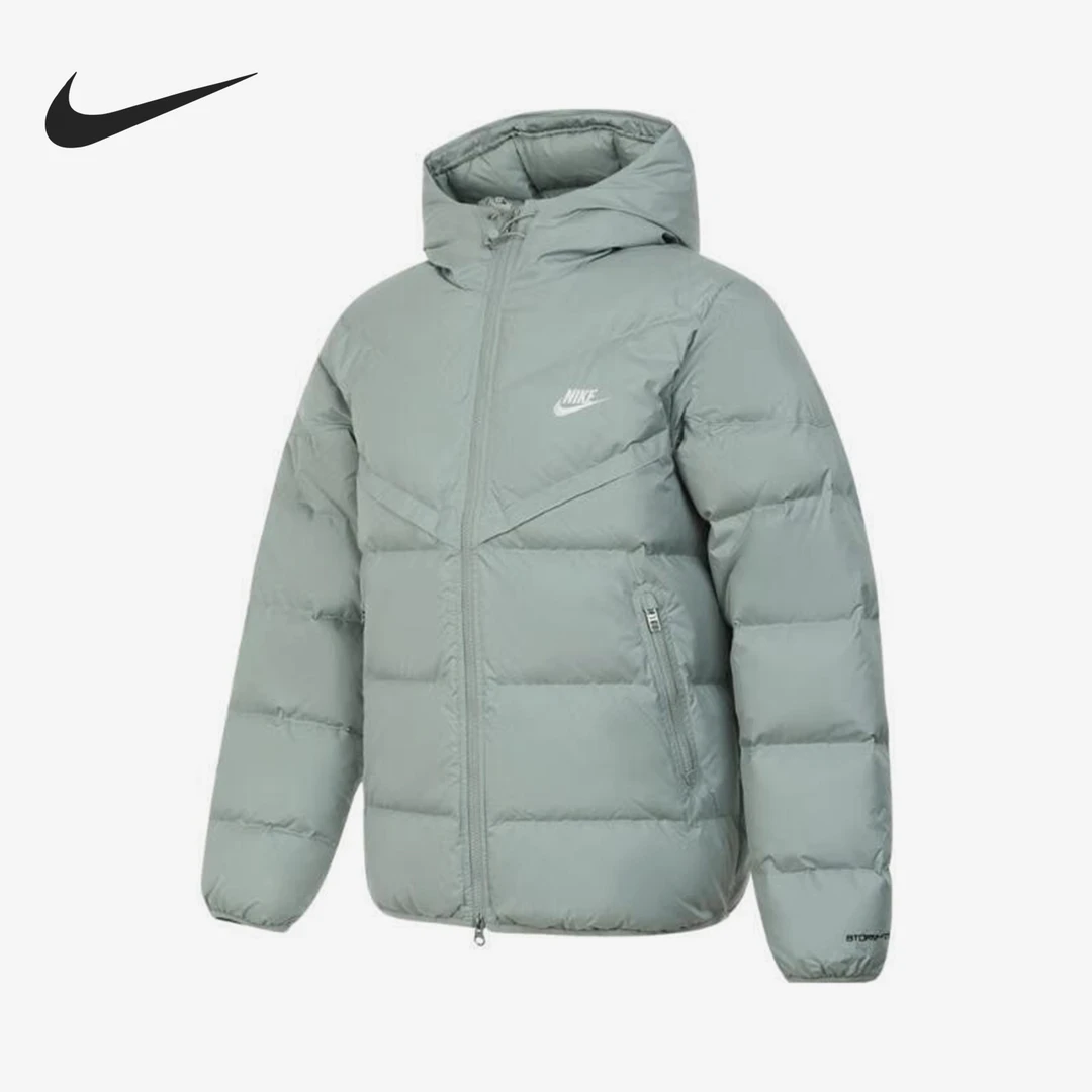 Nike/耐克正品2024冬季新款男士保暖连帽羽绒服HQ0897-370