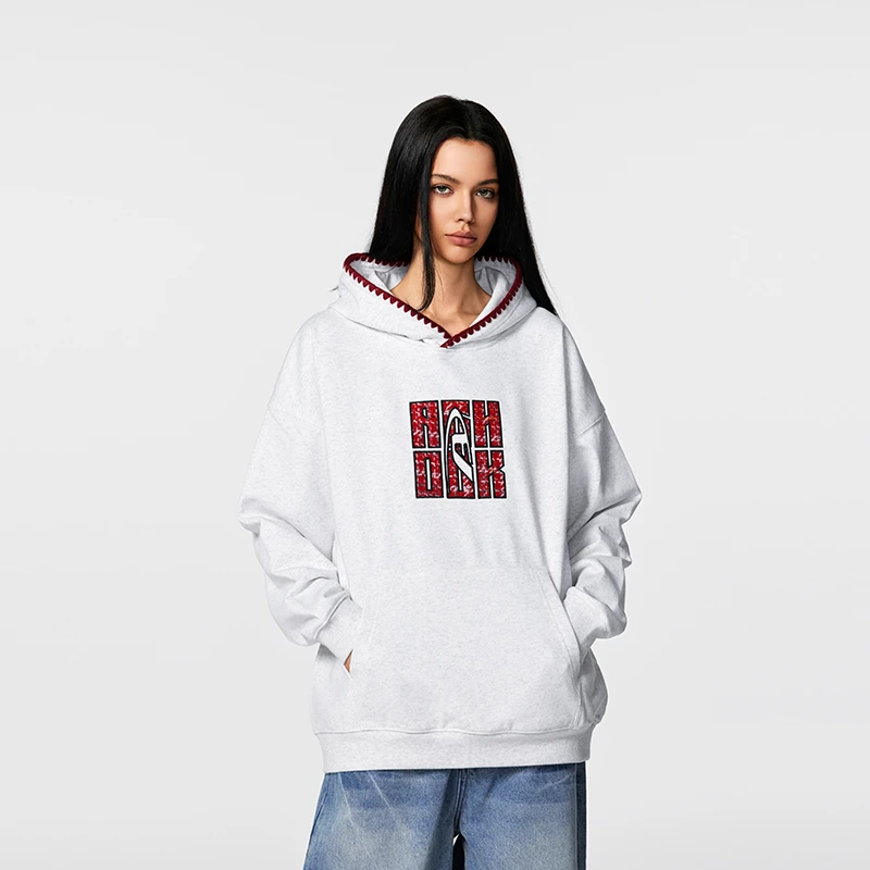 【Achock官方店】美式高街连帽卫衣男女潮牌重磅套头印花帽衫情侣