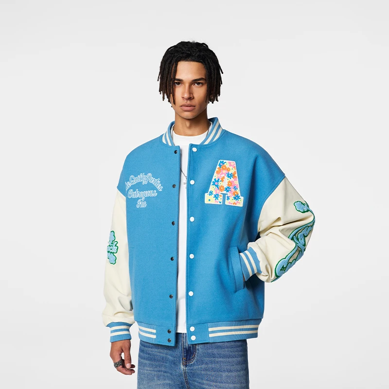 【Achock官方店】字母棒球服外套男女秋冬新品国潮休闲夹克情侣装