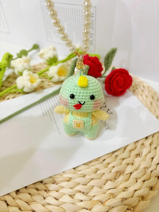 纯手工钩织十二生肖蛇挂件玩偶成品，支持定制