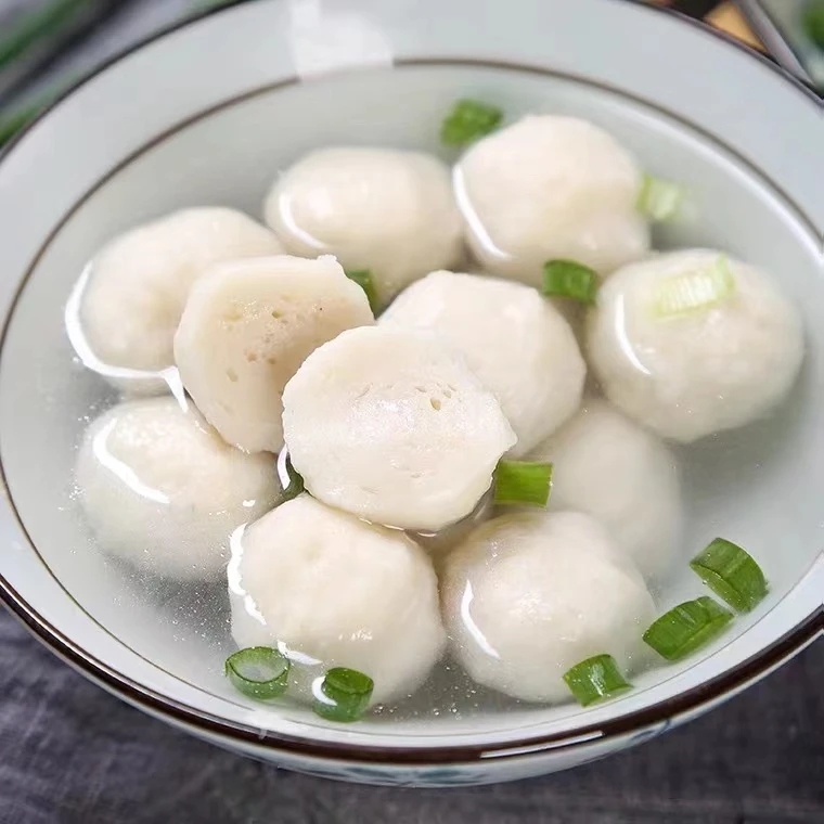 连云港发货 手工自制手打黄花鱼丸鲜嫩可口顺丰冷链4斤包邮到家