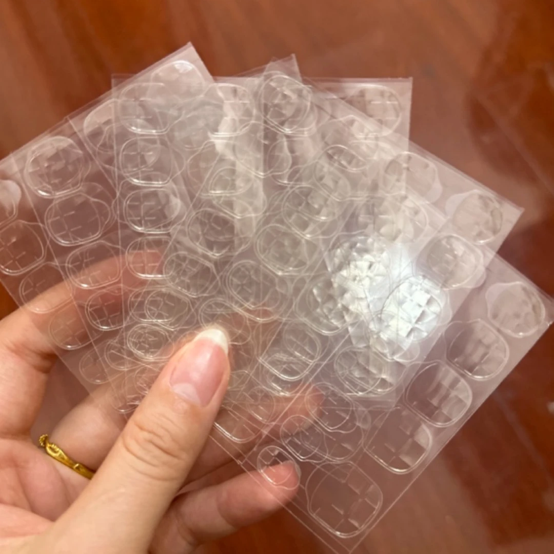 美甲牢固果冻胶黄胶双面贴穿戴甲片专用双面胶可拆卸(一片24粒)