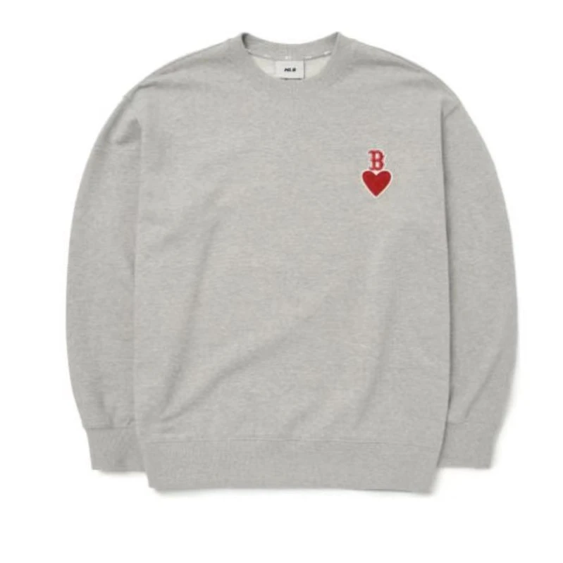 MLB 心形小标简约宽松卫衣 男女同款 S12