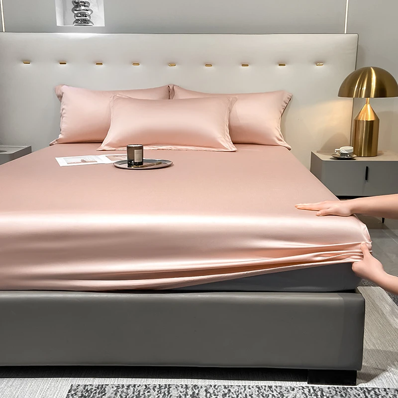 【开心家】工厂处理 尾单清货 不补单 轻奢 纯色兰精天丝单防尘床笠