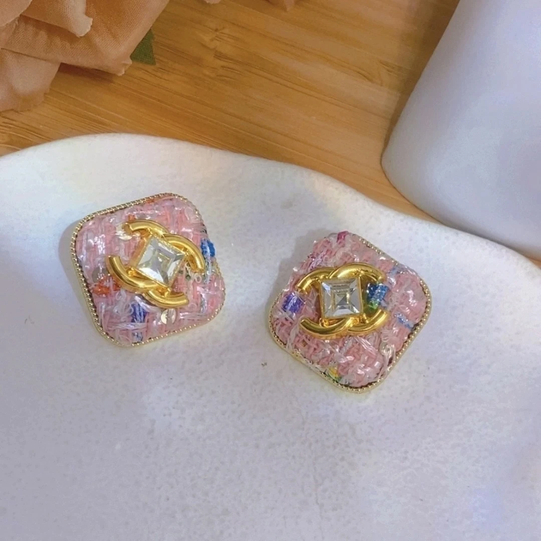 铜合金耳饰 【梦蝶】小香风轻奢高级感气质小众耳饰女A044