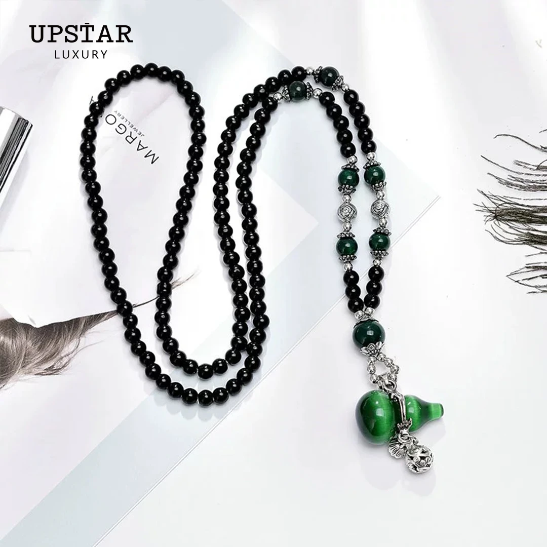 合金项链 【如意葫芦】高级手工轻奢配饰饰品项链吊坠AS4PXL0009