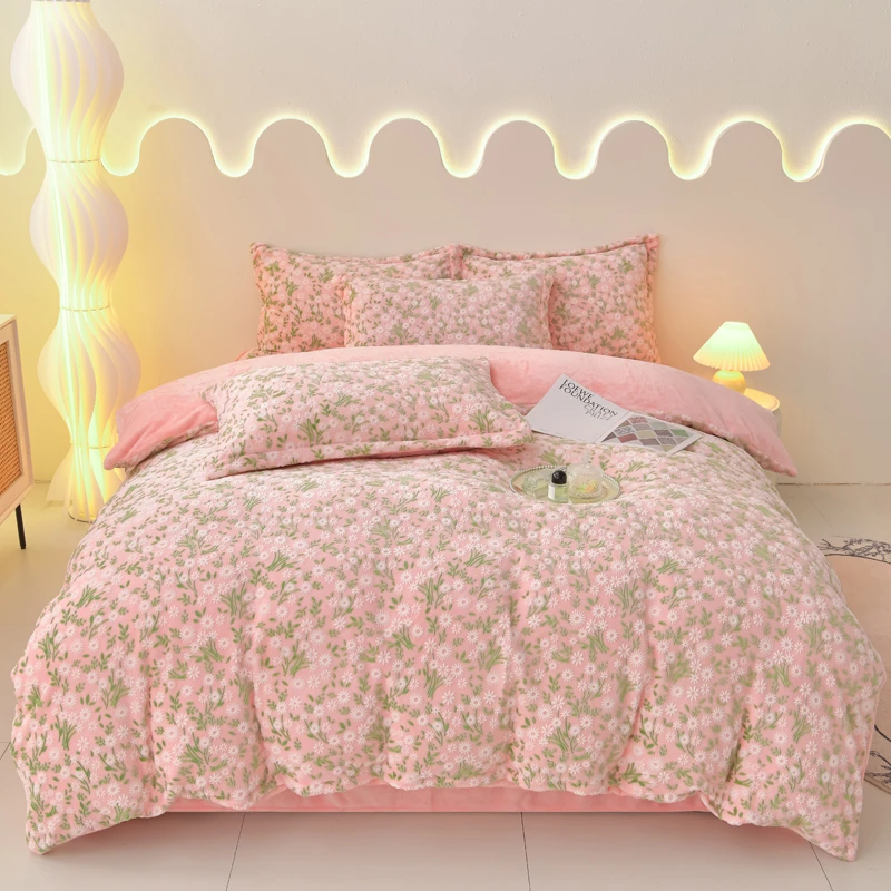 2024爆款小雏菊四件套ins风多颜色可选床单款高级简约多巴胺