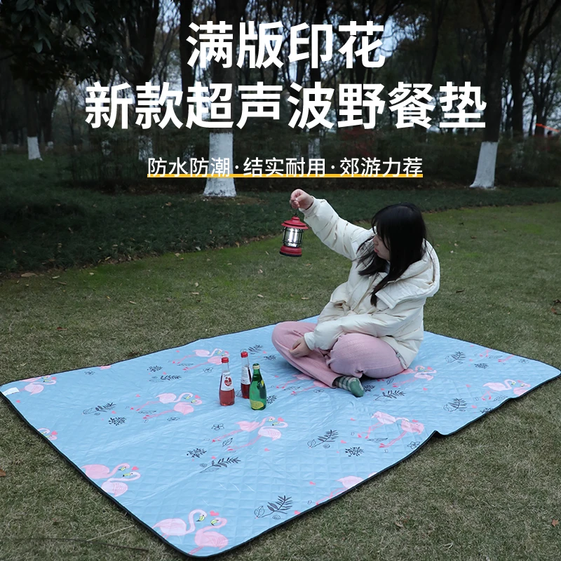 野餐垫防潮垫加厚户外露营野餐装备套装防水便携春游可折叠野餐布