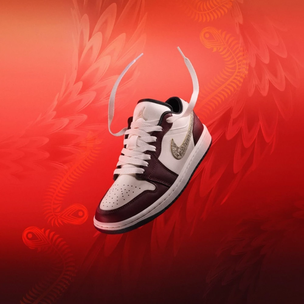 NIKE/耐克【万象城JD专享】AJ1金羽CNY龙年女子百搭板鞋 FJ5735100