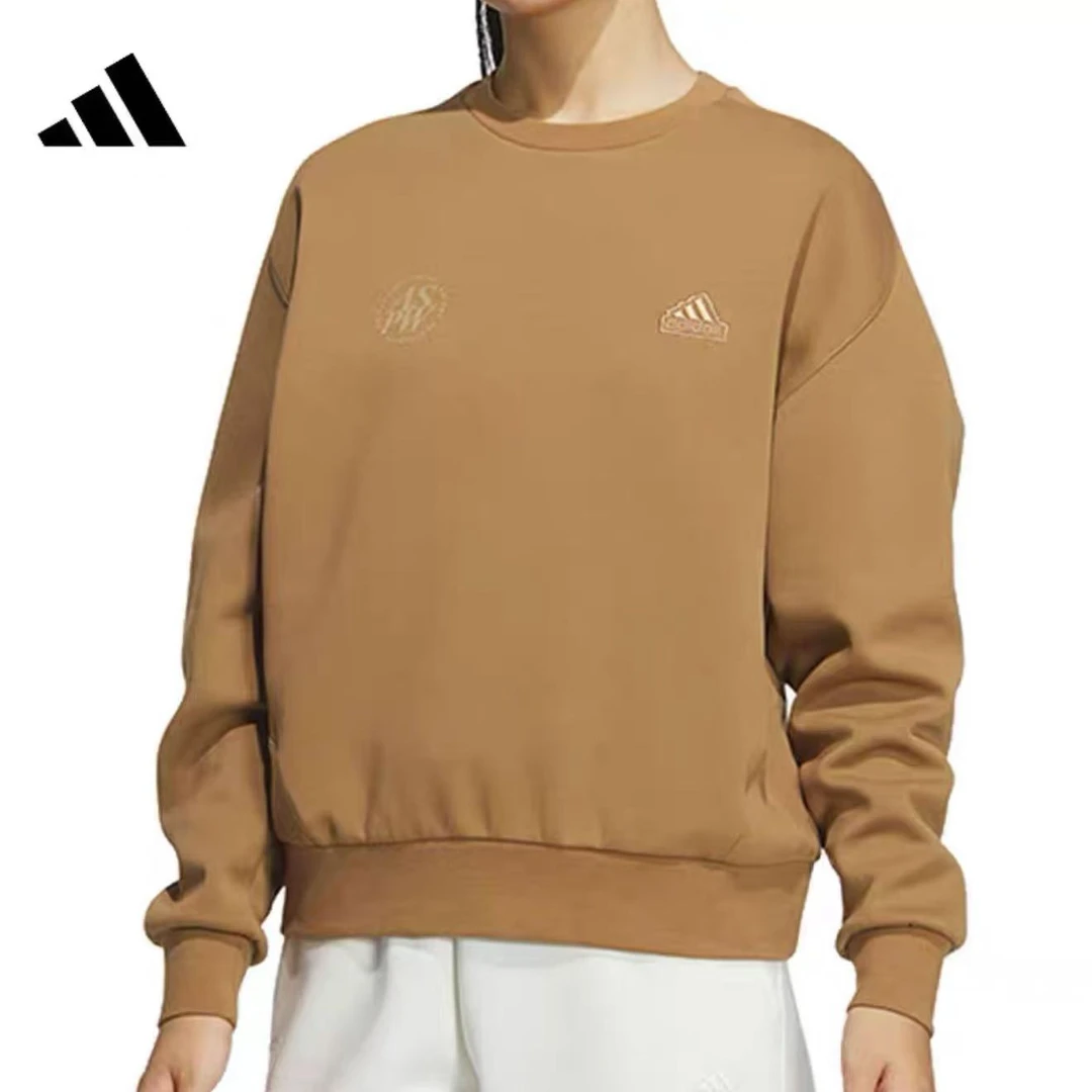 adidas/阿迪达斯长袖无帽套头衫女圆领修身卫衣运动衫 JJ3578 #HB