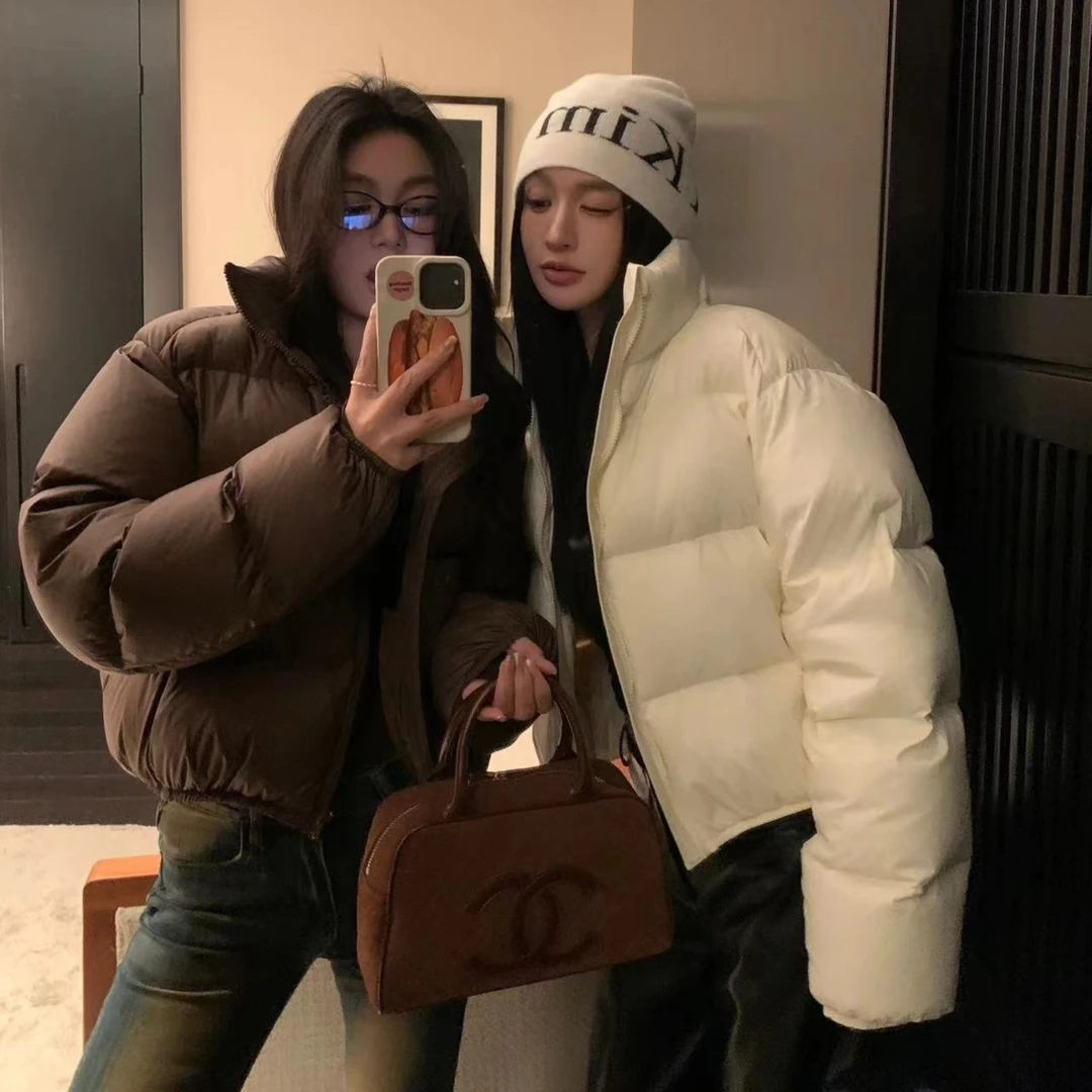今喜-luck【90白鸭绒】肯豆短款新款加厚韩版女羽绒服外套0115